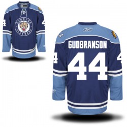 Adult Authentic Florida Panthers Erik Gudbranson Navy Blue Alternate Official Reebok Jersey