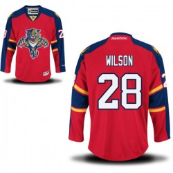 Adult Authentic Florida Panthers Garrett Wilson Red Home Official Reebok Jersey