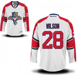 Adult Premier Florida Panthers Garrett Wilson White Away Official Reebok Jersey