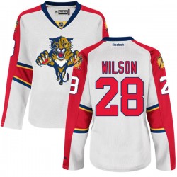 Women's Authentic Florida Panthers Garrett Wilson White Away Official Reebok Jersey