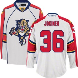 Adult Authentic Florida Panthers Jussi Jokinen White Away Official Reebok Jersey