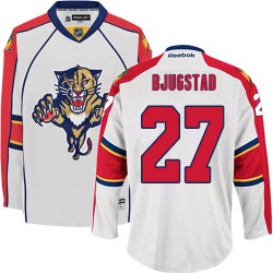 Adult Authentic Florida Panthers Nick Bjugstad White Away Official Reebok Jersey
