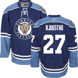 Adult Authentic Florida Panthers Nick Bjugstad Navy Blue Third Official Reebok Jersey