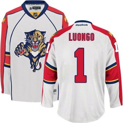 Adult Authentic Florida Panthers Roberto Luongo White Away Official Reebok Jersey