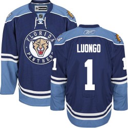 Adult Authentic Florida Panthers Roberto Luongo Navy Blue Third Official Reebok Jersey