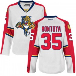 Women's Authentic Florida Panthers Al Montoya White Away Official Reebok Jersey