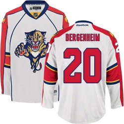 Adult Authentic Florida Panthers Sean Bergenheim White Away Official Reebok Jersey