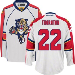 Adult Authentic Florida Panthers Shawn Thornton White Away Official Reebok Jersey