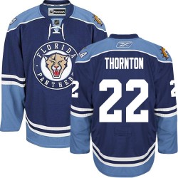 Adult Authentic Florida Panthers Shawn Thornton Navy Blue Third Official Reebok Jersey