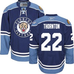 Adult Premier Florida Panthers Shawn Thornton Navy Blue Third Official Reebok Jersey