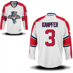 Adult Authentic Florida Panthers Steven Kampfer White Away Official Reebok Jersey