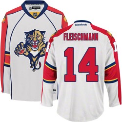 Adult Authentic Florida Panthers Tomas Fleischmann White Away Official Reebok Jersey