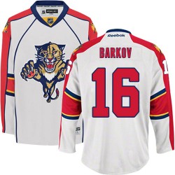 Adult Premier Florida Panthers Aleksander Barkov White Away Official Reebok Jersey