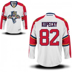 Adult Premier Florida Panthers Tomas Kopecky White Away Official Reebok Jersey
