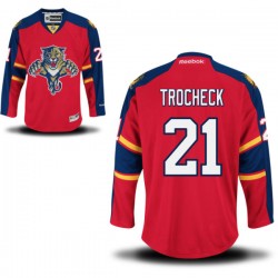 Adult Authentic Florida Panthers Vincent Trocheck Red Home Official Reebok Jersey