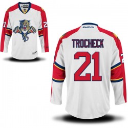 Adult Authentic Florida Panthers Vincent Trocheck White Away Official Reebok Jersey