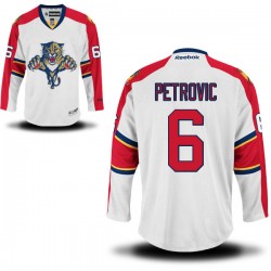 Adult Authentic Florida Panthers Alex Petrovic White Away Official Reebok Jersey