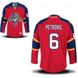 Adult Premier Florida Panthers Alex Petrovic Red Home Official Reebok Jersey