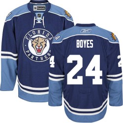 Adult Authentic Florida Panthers Brad Boyes Navy Blue Third Official Reebok Jersey