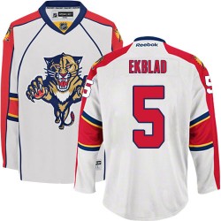 Adult Authentic Florida Panthers Aaron Ekblad White Away Official Reebok Jersey