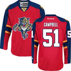 Adult Authentic Florida Panthers Brian Campbell Red Home Official Reebok Jersey