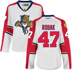 Women's Authentic Florida Panthers Colby Robak White Away Official Reebok Jersey
