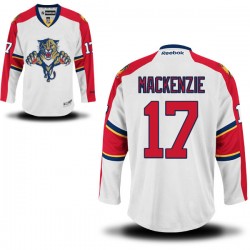 Adult Authentic Florida Panthers Derek Mackenzie White Away Official Reebok Jersey