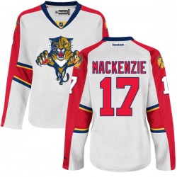 Women's Authentic Florida Panthers Derek Mackenzie White Away Official Reebok Jersey