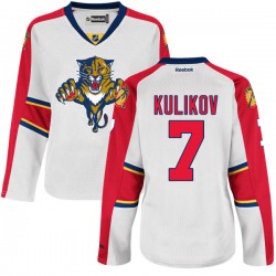 Women's Authentic Florida Panthers Dmitry Kulikov White Away Official Reebok Jersey