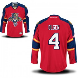 Adult Authentic Florida Panthers Dylan Olsen Red Home Official Reebok Jersey