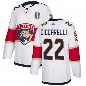 Adult Authentic Florida Panthers Dino Ciccarelli White Away 2023 Stanley Cup Final Official Adidas Jersey