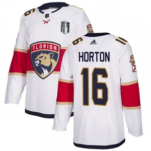 Adult Authentic Florida Panthers Nathan Horton White Away 2023 Stanley Cup Final Official Adidas Jersey