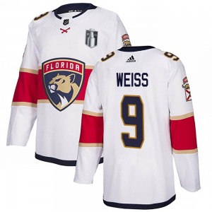Adult Authentic Florida Panthers Stephen Weiss White Away 2023 Stanley Cup Final Official Adidas Jersey