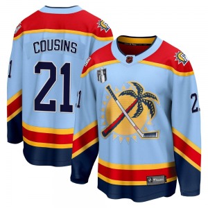 Youth Breakaway Florida Panthers Nick Cousins Light Blue Special Edition 2.0 2023 Stanley Cup Final Official Fanatics Branded Je