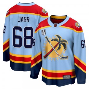 Youth Breakaway Florida Panthers Jaromir Jagr Light Blue Special Edition 2.0 2023 Stanley Cup Final Official Fanatics Branded Je