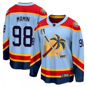 Youth Breakaway Florida Panthers Maxim Mamin Light Blue Special Edition 2.0 2023 Stanley Cup Final Official Fanatics Branded Jer
