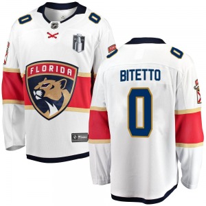 Adult Breakaway Florida Panthers Anthony Bitetto White Away 2023 Stanley Cup Final Official Fanatics Branded Jersey