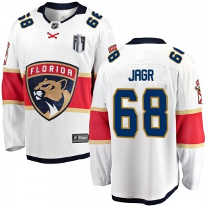 Adult Breakaway Florida Panthers Jaromir Jagr White Away 2023 Stanley Cup Final Official Fanatics Branded Jersey