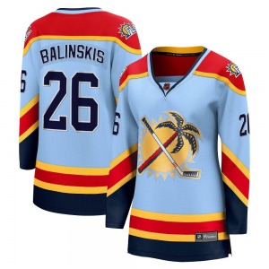 Women's Breakaway Florida Panthers Uvis Balinskis Light Blue Special Edition 2.0 Official Fanatics Branded Jersey