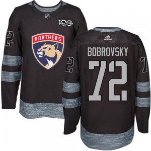 Youth Authentic Florida Panthers Sergei Bobrovsky Black 1917-2017 100th Anniversary Official Jersey
