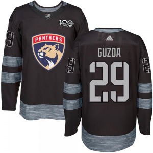Youth Authentic Florida Panthers Mack Guzda Black 1917-2017 100th Anniversary Official Jersey