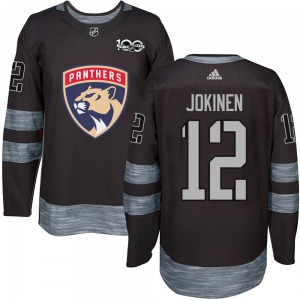 Youth Authentic Florida Panthers Olli Jokinen Black 1917-2017 100th Anniversary Official Jersey