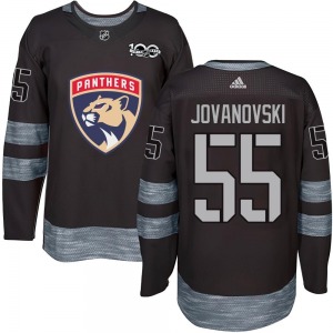 Youth Authentic Florida Panthers Ed Jovanovski Black 1917-2017 100th Anniversary Official Jersey