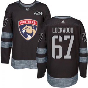 Youth Authentic Florida Panthers William Lockwood Black 1917-2017 100th Anniversary Official Jersey