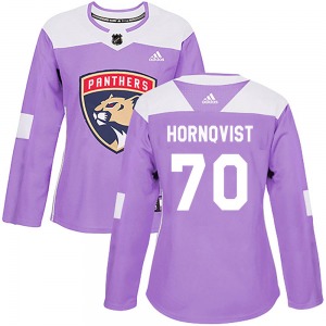 Women's Authentic Florida Panthers Patric Hornqvist Purple Fights Cancer Practice Official Adidas Jersey
