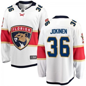 Adult Breakaway Florida Panthers Jussi Jokinen White Away Official Fanatics Branded Jersey
