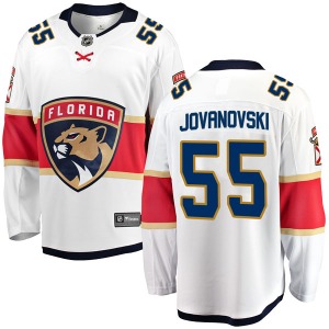 Adult Breakaway Florida Panthers Ed Jovanovski White Away Official Fanatics Branded Jersey