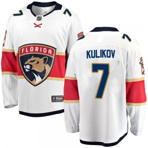 Adult Breakaway Florida Panthers Dmitry Kulikov White Away Official Fanatics Branded Jersey