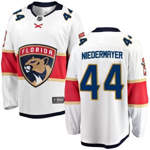 Adult Breakaway Florida Panthers Rob Niedermayer White Away Official Fanatics Branded Jersey
