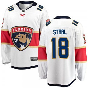 Adult Breakaway Florida Panthers Marc Staal White Away Official Fanatics Branded Jersey